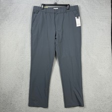 Goodfellow Co. Mens Tech Trouser Large Gray Stretch Waistband Golf Pants NEW