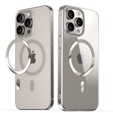 KISMER for MagSafe Sticker, 2 Pack Magnetic Ring, Universal 0.5mm, Ti-Natural
