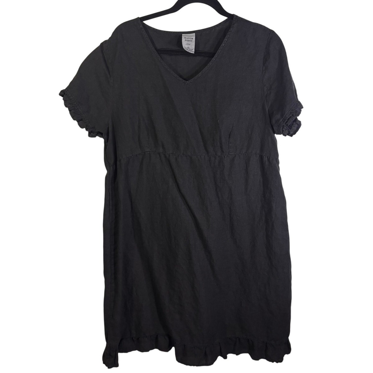 chinese dress ladies Linen Midi Dress in Mariner Stripe