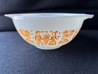 Pyrex 442 Orange Pumpkin Butterprint 1 1/2 Quart Cinderella Mixing Bowl Vintage