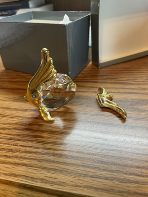 #ad Shwarovski Goldfish Crystal Figurine Need Someone To Reattach His Tail. $17.50