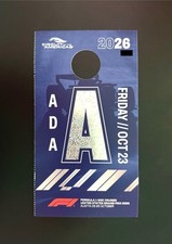 Formula 1 USGP Circuit of the Americas Parking Lot A, Friday October 23rd, 2026