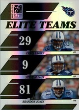 2006 Elite Elite Teams Black #25 Chris Brown/Steve McNair/Brandon Jones/1000 FB