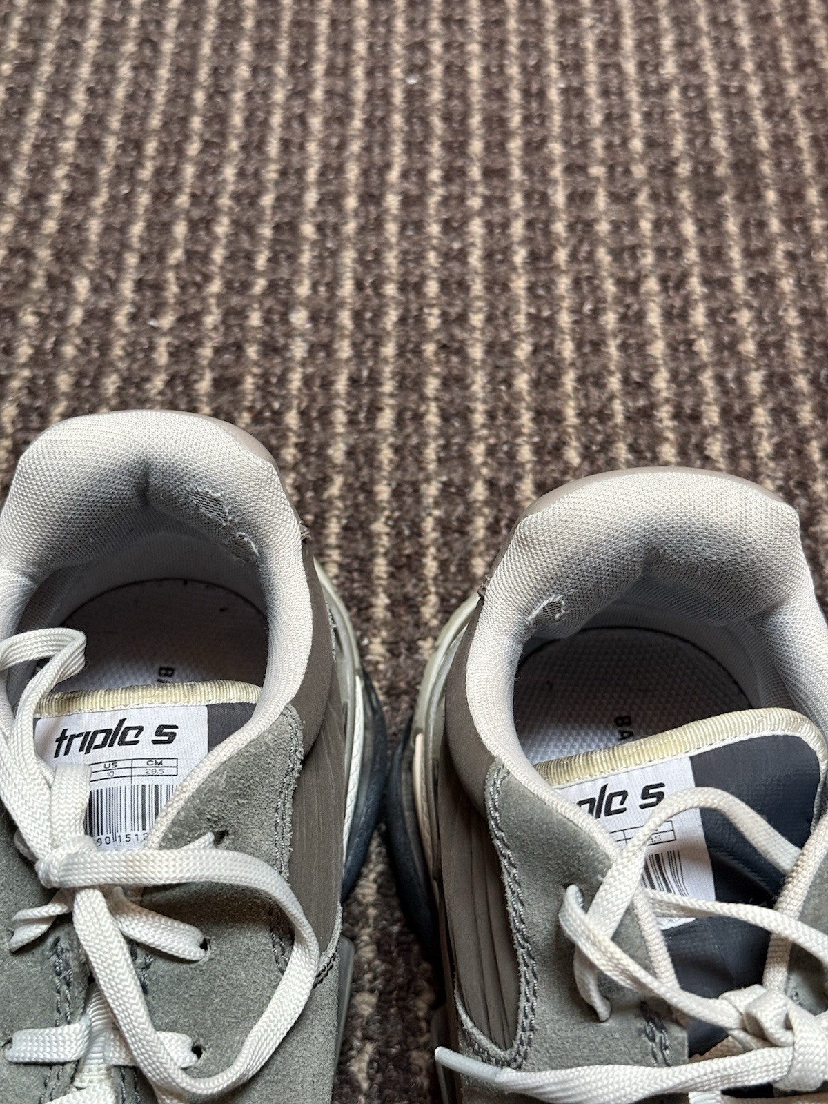 Balenciaga Triple S 2.0 Dark Grey Oversized Chunky Sz 9 Men’s Vnds thumbnail 4