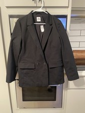 Gap Black Double Breasted Blazer-Size 12-NWT