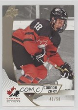 2019 Upper Deck Team Canada Juniors Midnight 41/50 Connor Zary #72 05za