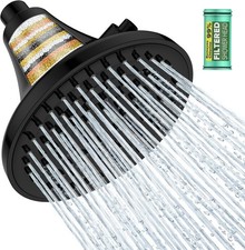 High Pressure Filtered Shower Head, One-Button Filter Replacement, Removes