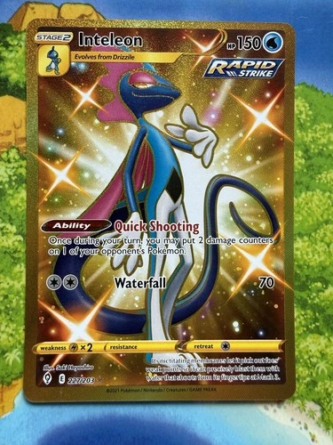Pokemon Inteleon Evolving Skies Secret Rare 227/203 Near Mint