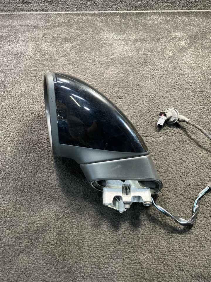 Espelho de porta elétrico lateral esquerdo Volkswagen Touareg 2014 aquecido fabricante de equipamento original preto - Imagem 2 de 4