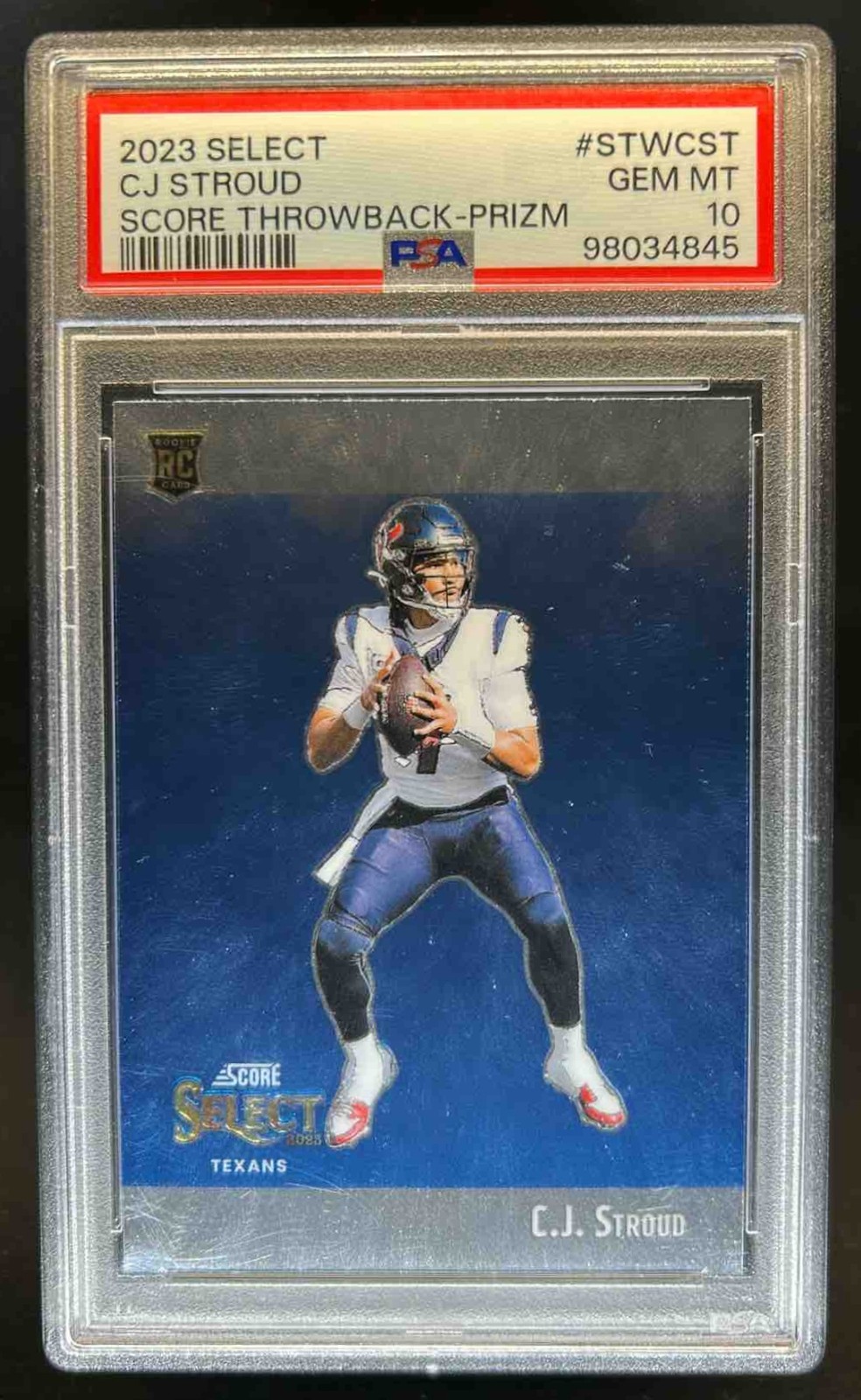 CJ Stroud Panini Select Score Select Throwback #STWCST Base