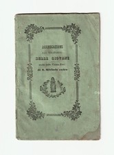 LIBRETTO ANTICO 1862 AGGREGAZIONE ORATORIO CHIESA S MICHELE EXTRA ZANDOMENEGHI A