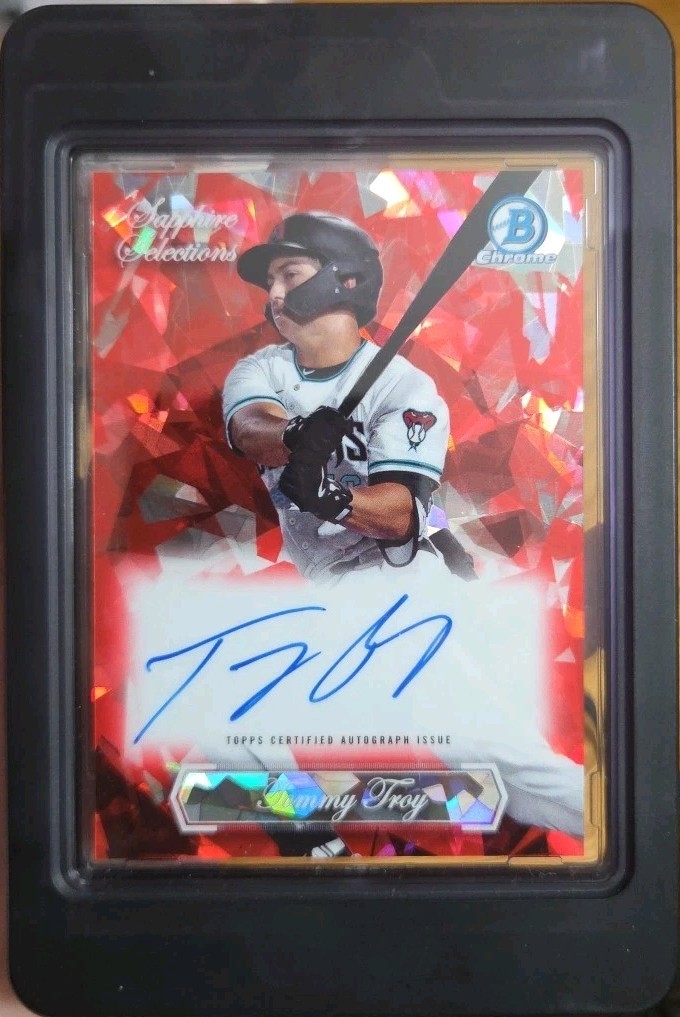2023 Bowman Chrome Sapphire Selections Tommy Troy auto /5