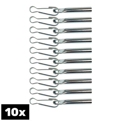 10 x Seilendverschluss + Simplexhaken für 8mm Expanderseil Planenseil Anhänger