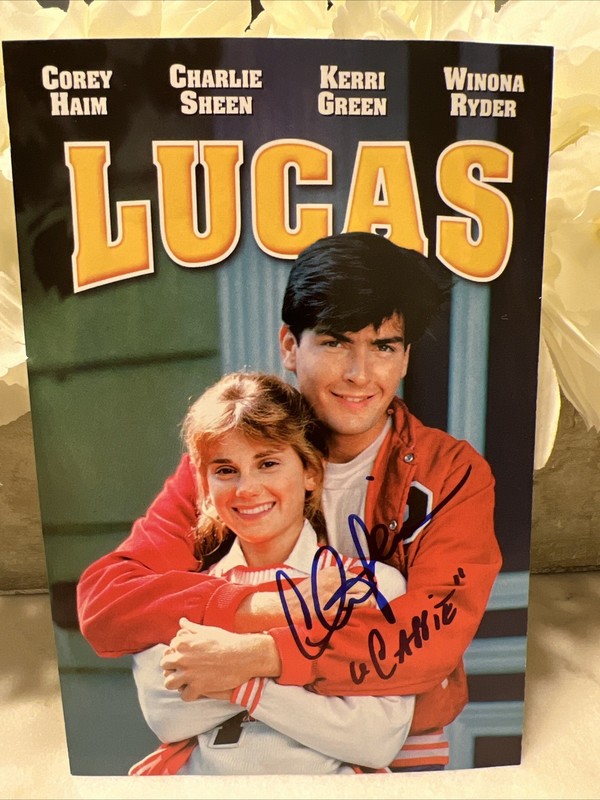 Charlie Sheen Cappie Signed Autographed LUCAS Movie DVD Insert With COA And Pic