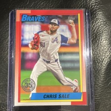 Topps 2025 Series 2 Chris Sale Atlanta Braves 1990 Topps 35th Anniv #90B2-4