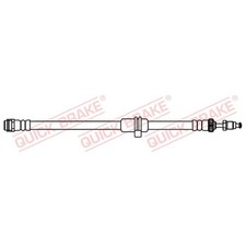 2x Quick Brake Bremsschlauch vorne 34306895676 22442538