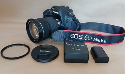 Canon EOS 6D Mark II 26.2MP Digital Camera EF 24-105mm IS f/3.5-5.6 Lens Bundle
