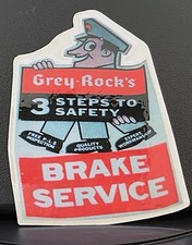 Vrhtf Nhra Rare Cool 70s Vintage Grey-rocks Brake Service 3 X 4 Sticker