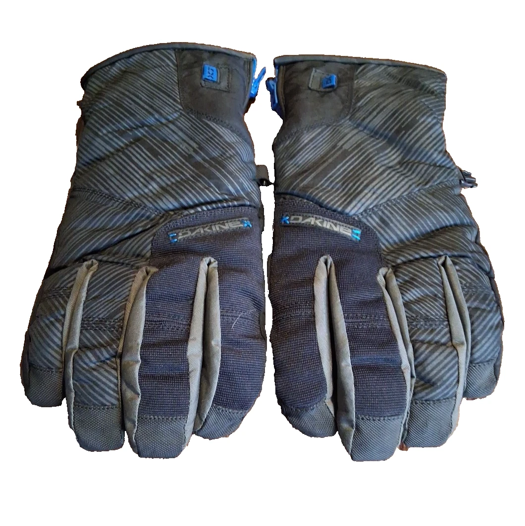 Dakine Mens Gloves Size Large Winter Gear Dual Layer Blue & Black