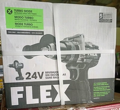 FLEX 24V Brushless 1/2'' Hammer Drill 1400 In-Lbs Torque FX1271T-Z