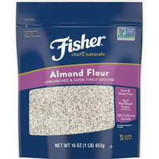 Fisher Chef's Naturals Gluten Free, No Preservatives, Non-GMO Almond Flour, 16oz