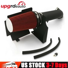 4 Black Cold Air Intakeheat Shield Kit For 99-06 Gmcchevy V8 4.8l5.3l6.0l