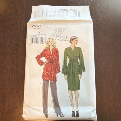 Vogue Patterns V8825 Women's Tunic Dress Pants Sewing Pattern Very Easy Vogue