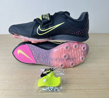 Nike Air Zoom LJ Elite Track Field Long Jump Spikes Black Pink Men's 5.5/Wmns 7