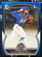 2023 Bowman Chrome Junior Tilien 1st Auto Blue /150 Mets