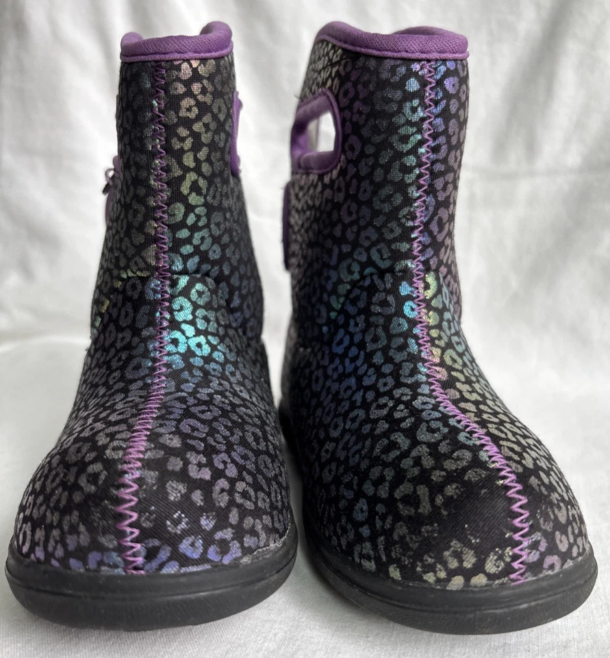 Bogs Baby Bogs II Arco Iris Leopardo Botas Impermeables Talla US 8 EU 24 Foto 2 de 4