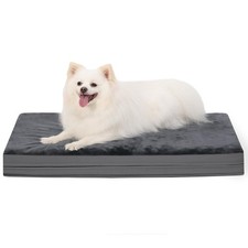 Vonabem Waterproof Small Dog Bed Crate Pad 24" Washable Orthopedic Anti-Slip