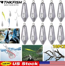 10PCS 20G-100G Drop Shot Fishing Weights Kit, Drop Shot Weights Fishing Sinkers