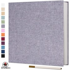 40-Page Self-Adhesive Scrapbook Album with Linen Cover for Memorable Moments