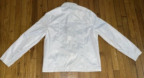 NWT Perry Ellis Full Zip Hooded Mens Size XL Jacket White image 14