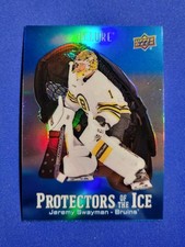 2024-25 Upper Deck Allure - Protectors of the Ice Jeremy Swayman #PI-4 Blue