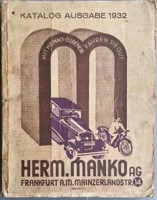 HEMAG Katalog 1932   Hermann Manko Frankfurt   Auto Motorrad Material   Original