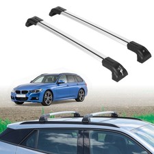 Open Box 220 Lbs Roof Rack Crossbars For Bmw 3 Series Touring 2012-2019 - Silver Open Box 220 Lbs Roof Rack Crossbars For Bmw 3 Series Touring 2012-2019 - Silver