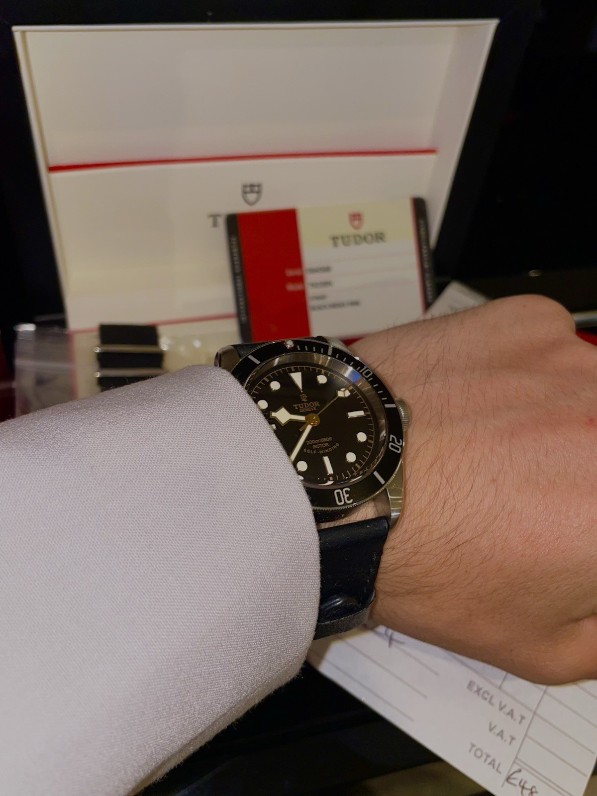 TUDOR Black Bay Heritage 79220N ETA Smiley Dial Automatic Men’s Watch