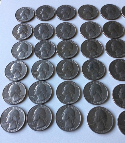 Lot of (60) Bicentennial Quarters 1776-1976 P & D Mints Free Priority Shipping - Picture 7 of 7