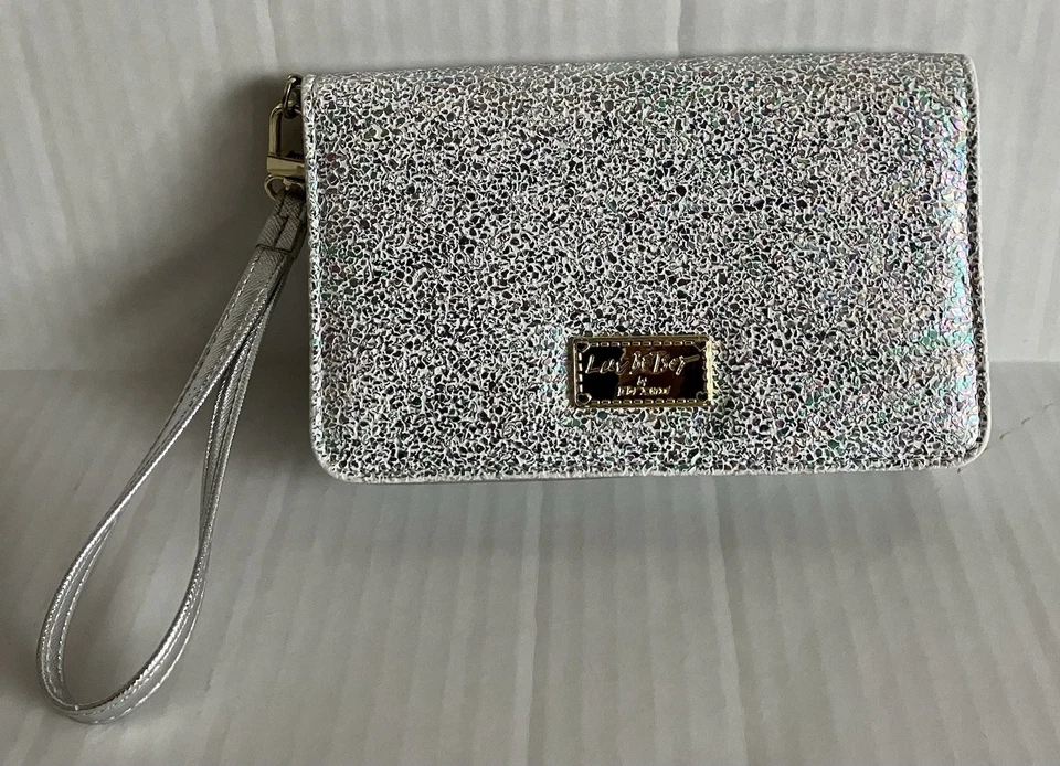 Mujer Betsey Johnson Muñequera Cartera Luv Betsey Correa Extraíble Iridiscente Foto 2 de 4