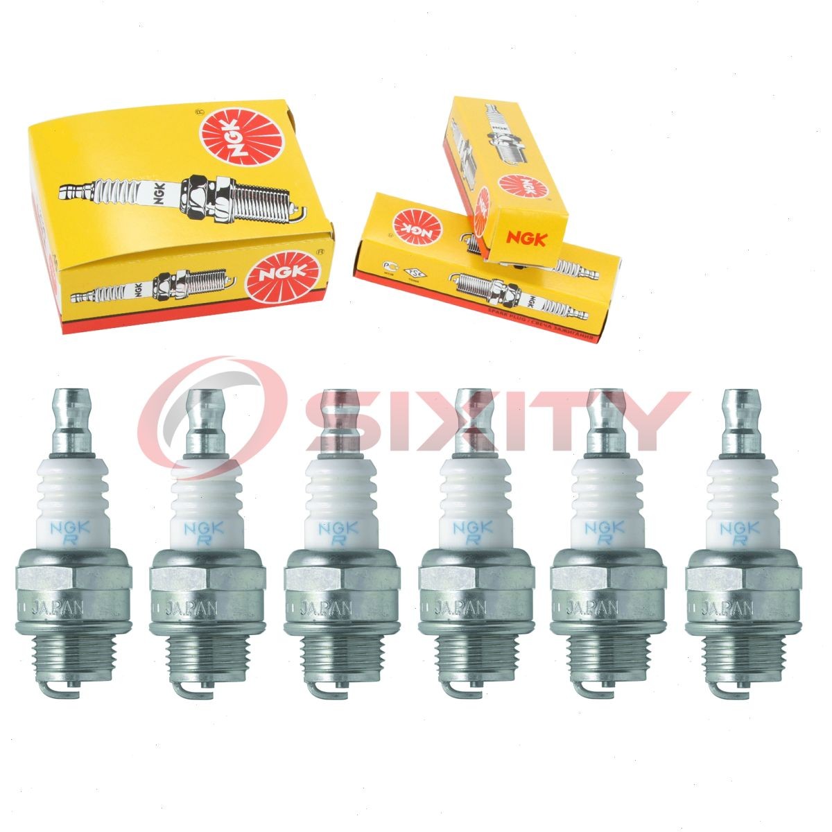 6 pc NGK 97245 BMR7A BLYB Standard Spark Plugs for RCJ4 L7RC E3.12 CJ6 ye