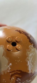 LEGO Star Wars Planet Series Globes -Green Tatooine/Endor 9675 & Orange Geonosis