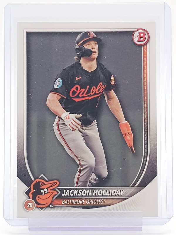 JACKSON HOLLIDAY 2025 BOWMAN VETERANS PAPER #77 BALTIMORE ORIOLES Q7183