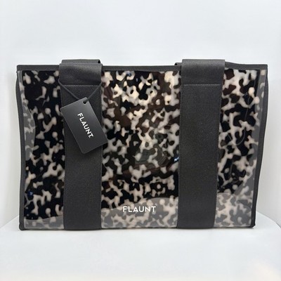 Flaunt Blonde Tortoise Everyday Tote Bag With Inner Pouch New With Tags