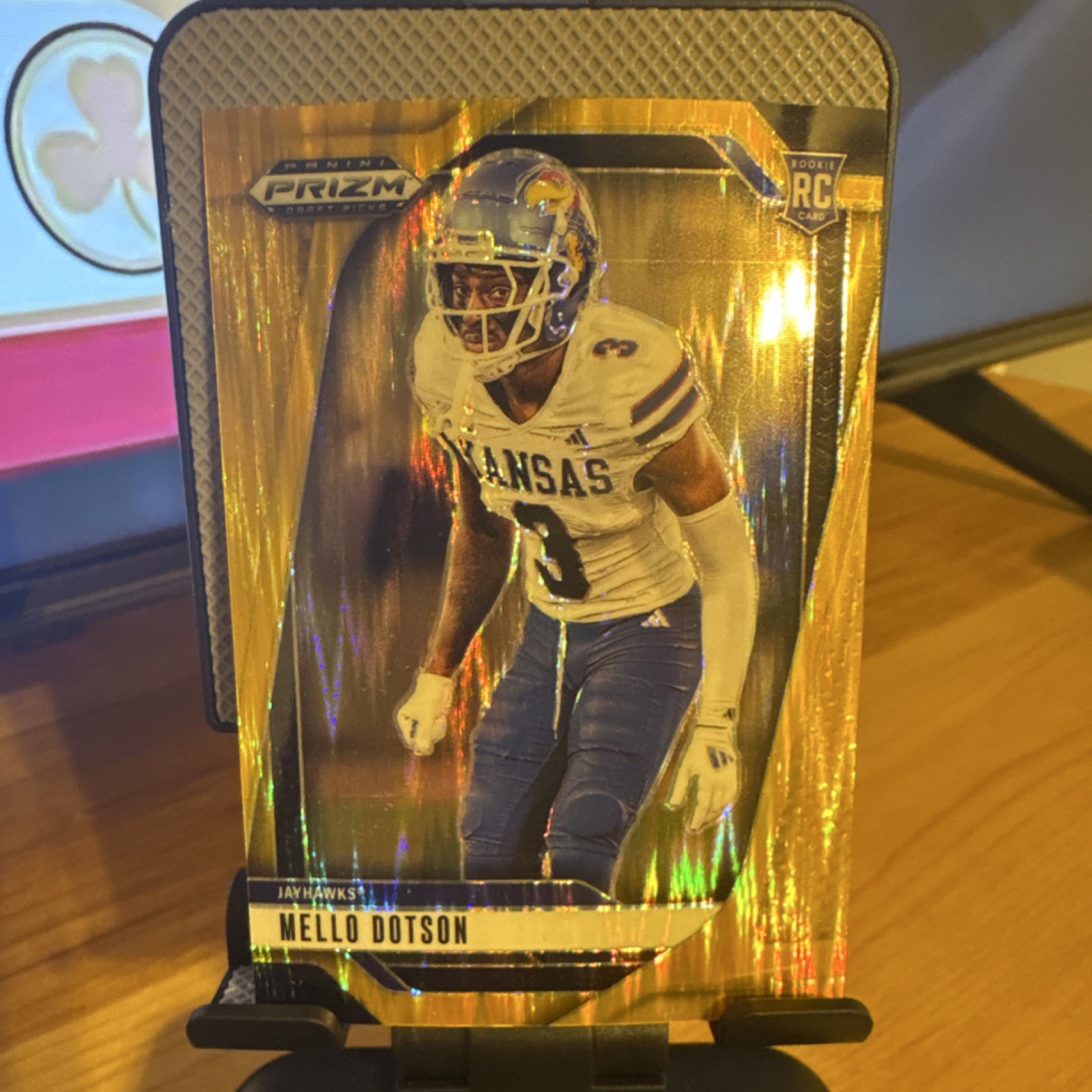 Panini 2025 Prizm Draft Picks Mello Dotson #42 /49 Serial Rookie Kansas Football