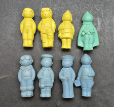 Set of plastic toys USSR soldiers children's vintage toys collectible figures