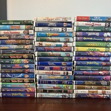 Vintage Walt Disney VHS Bundle Lot of 50 Black Diamond Masterpiece Disney's