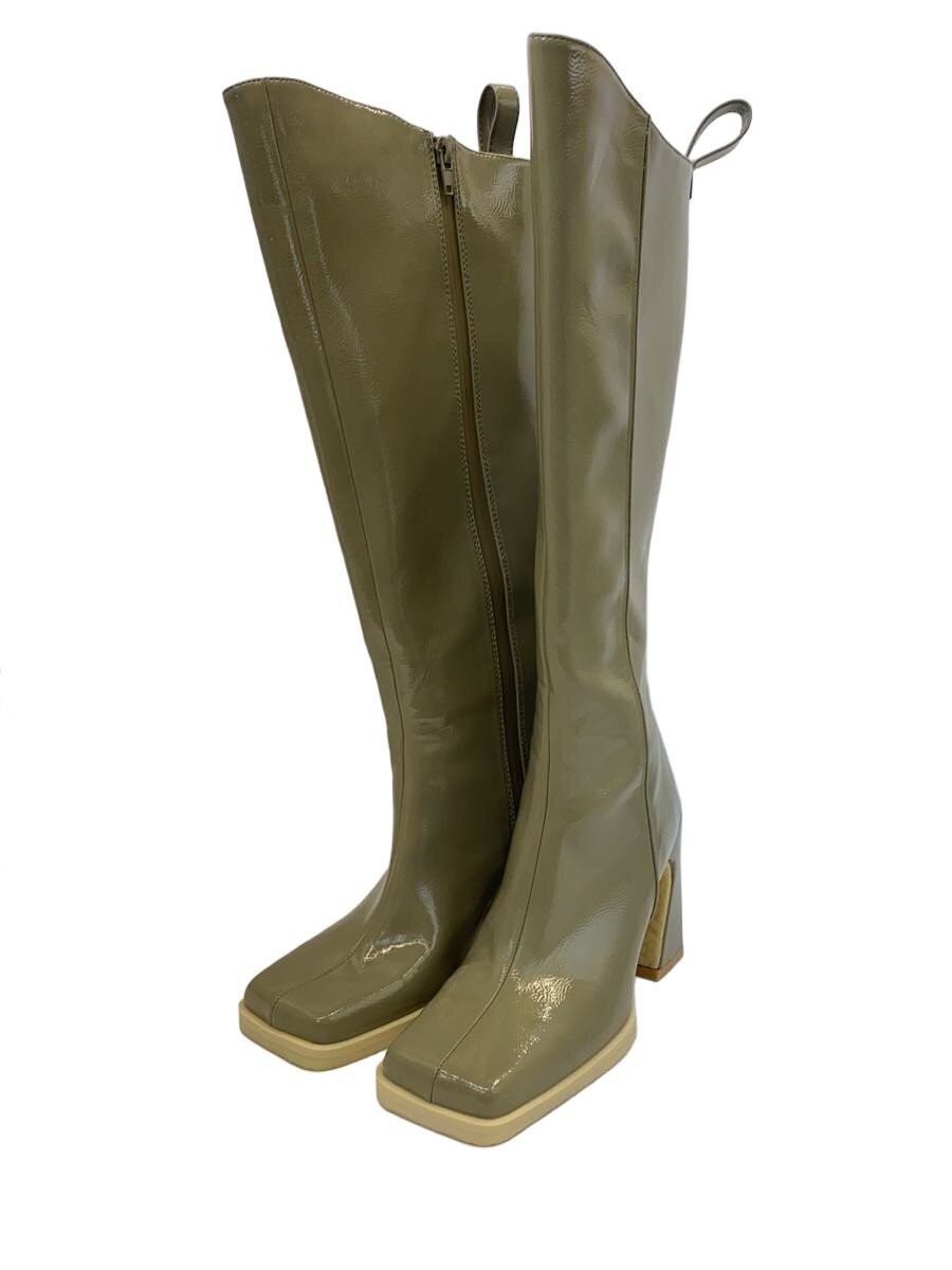 Ameri Long Boots S Khk Patent Leather 01311221210… - image 2