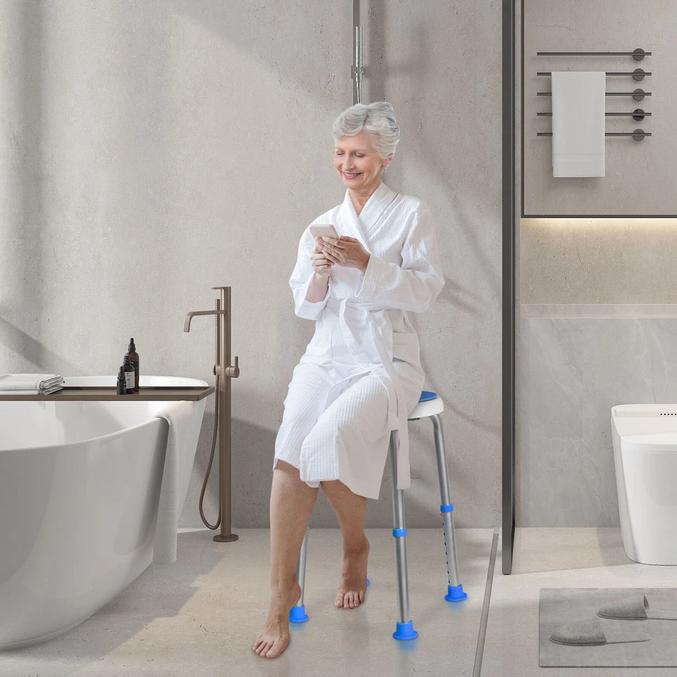 Altus Adjustable Swivel Shower Stool Aluminum Shower Chair Bath Stool for Elderl - image 2 of 4