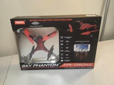 Syma Sky Phantom FPV Drone 4 CH Remote Control Drone Red/Black, Ages 14 , 108 .